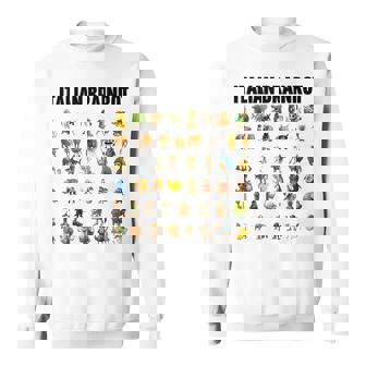 Italian Brainrot Gen-Z Meme Brain Rot Christmas Boys Sweatshirt | Seseable UK