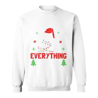 It's Fine I'm Fine Everything Is Fine Xmas Cat Christmas Sweatshirt | Mazezy