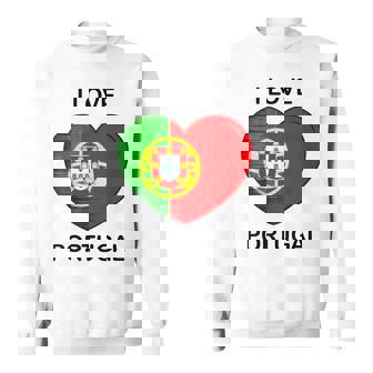 J'aime Le Portugal Ma Patrie Mon Pays Coeur Portugal Sweater e - Cadeauxyz