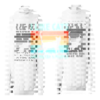 J'aime Les Chats Et Peut-Être 3 Personnes Cat Lover Cat Trainer Animal Sweater e - Cadeauxyz