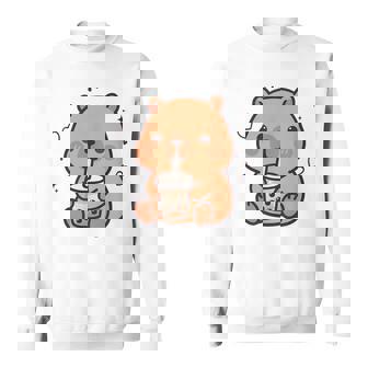 Kawaii Capybara Boba Bubble Tea Lindo Anime Niñas Niños Adolescentes Camisa de entrenamiento - Regaloses