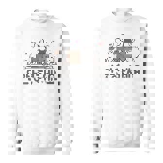 Korean Flag & Cats Korean Hello Annyeong Haseyo Sweatshirt | Seseable FR