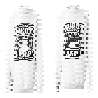 L'allenamento È La Mia Terapia Fitness Fitness Fitness Felpa - Novitaregali