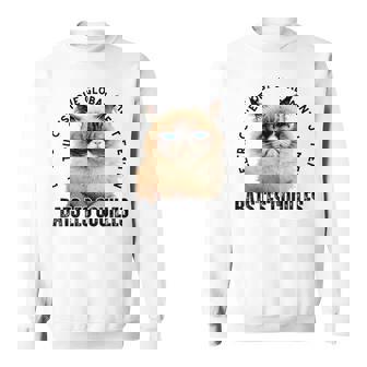 Le Truc C'est Que Globalement Je M'en Bats Les Couilles Chat Sweater e - Cadeauxyz