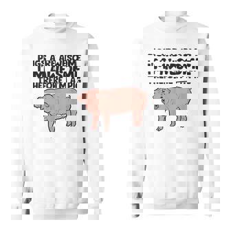 Les Cochonsont Géniaux Jeuis Génial Donc Jeuis Un Cochon Sweater e - Cadeauxyz