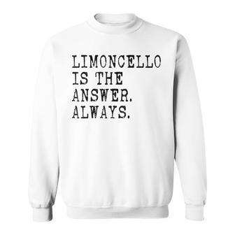 Linoncello Es La Respuestaiempre Divertido Beber Italiapirit Camisa de entrenamiento - Regaloses