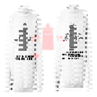 I Love Ketchup Chemise Humoristique Avec Inscription I Love Ketchup Sweater e - Cadeauxyz