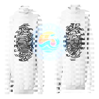 Margate City New Jersey NJ Vintage Nautical Waves Sweatshirt Unisex | Mazezy