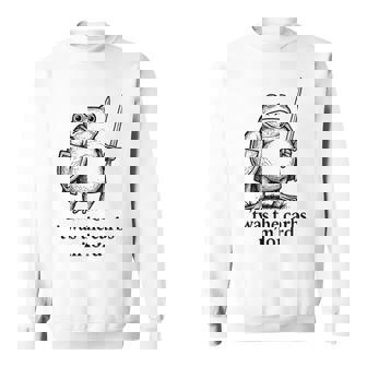 Medieval Frog Meme Carbs Knight M'Lord Quote Sweatshirt Unisex | Mazezy