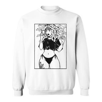 Medusa Hippie Psychedelic Snakes Greek Mythology Sweatshirt - Thegiftio UK