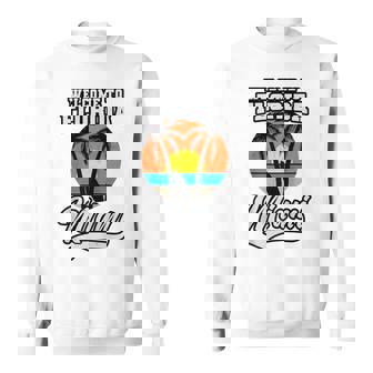 Miami Beach Florida Regalo Retro Diseñointage De Palmeras Manga Raglan Camisa de entrenamiento - Regaloses