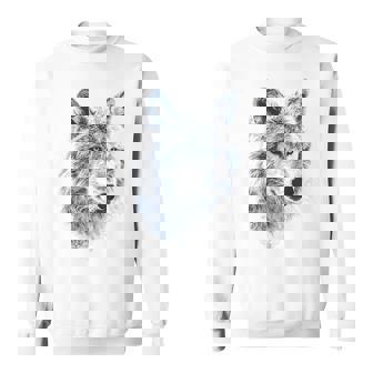 Motif Loup Artique Sweater e - Cadeauxyz