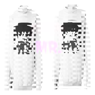 Mr And Mrs Frankenstein Couples Halloween Costume Sweatshirt - Monsterry