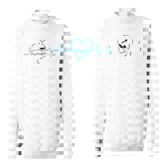 Nadador Heartbeat Divertido Natación Entrenador Gráfico Camisa de entrenamiento - Regaloses