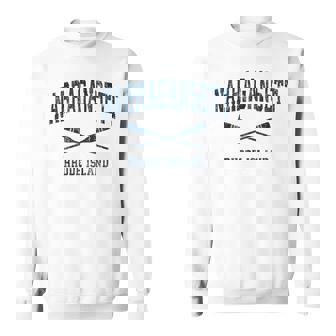 Narragansett Rhode Island Vintage Nautical Paddles Sports Oa Sweatshirt Unisex | Mazezy