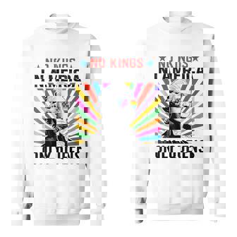 No Kings In America Only Queens Queer Ally Gay Pride Sweatshirt - Monsterry