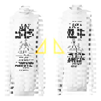 I Have No Life Arquitecto Estudiante Divertido Arquitectura Gráfico Manga Larga Camisa de entrenamiento - Regaloses