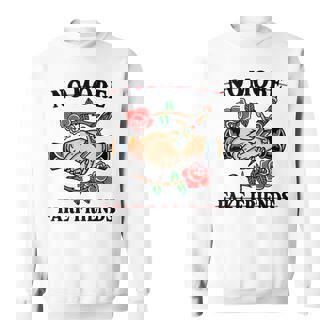 No More Fake Friends 伝統的なタトゥーインク オールドスクール エッジー スウェットシャツ - Kawaiitshirt