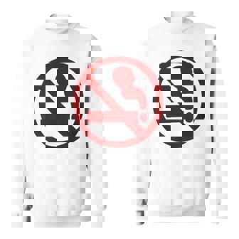 No Smoke Sign Adventure Costume Cartoon Sweatshirt | Seseable UK