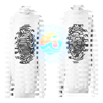 North Wildwood New Jersey NJ Vintage Nautical Waves Sweatshirt Unisex | Mazezy