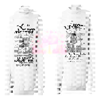 October We Wear Pink Breast Cancer Awareness Postal Worker Sweatshirt - Thegiftio