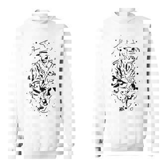 Old Saxophonist Illustration Chamber Music Raglan Baseball Tee Sweatshirt Unisex | Mazezy