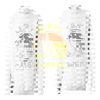 One Happy Camper Toddler Boy Camping Campfire Puns Sweatshirt - Thegiftio