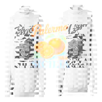 Palermo Sicilia Citrus Fruit Vintage Sicily Italy Travel Sweatshirt | Seseable FR