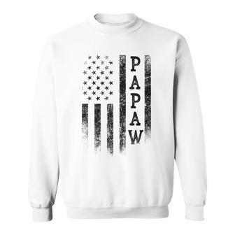 Papaw Patriotic American Usa Flag Father's Day Papaw Sweatshirt - Thegiftio