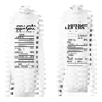 Paper Plates Nutrition Facts Thanksgiving Christmas Sweatshirt Unisex | Mazezy