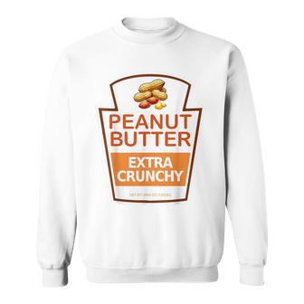 Peanut Butter Extra Crunchy For Halloween Sweatshirt - Thegiftio UK