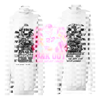 Pink Out Tackle Breast Cancer Awareness Football Boys Sweatshirt - Monsterry