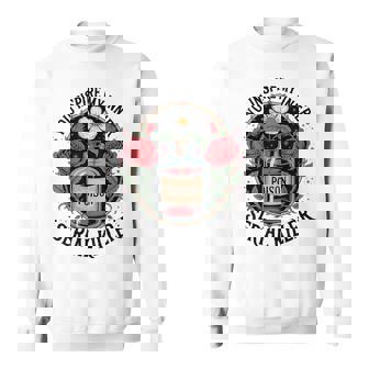 Poisonous Love Dark Humor Gothic Anti Romance Quote Sweatshirt | Seseable UK