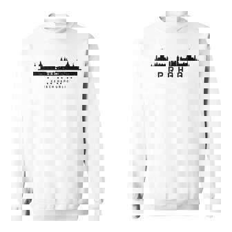 Prague Skyline Czech Republic Praha Souvenir Sweatshirt | Mazezy