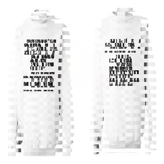 Pretend I'm A Golden Retriever Lazy Halloween Costume Sweatshirt | Seseable CA