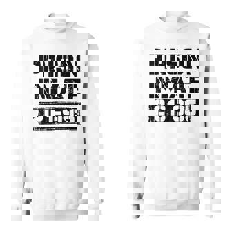 Prison Jail Inmate Prisoner Spooky Halloween Costume Sweatshirt | Mazezy