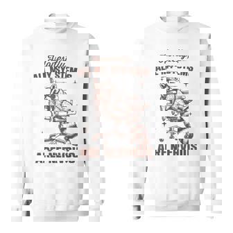 Procione Divertente Onestamente Tutti I Mieiistemiono Nervosi Meme Felpa - Novitaregali