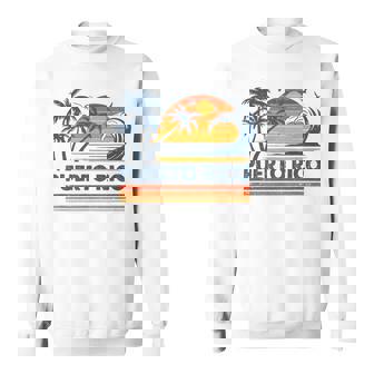 Puerto Rico Vacation Sunset Cute 70S Vintage Retro Beach Sweatshirt - Thegiftio