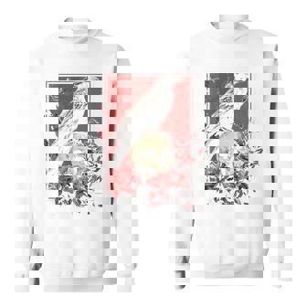 Raven Crow Y2k Grunge Aesthetic Dark Bird Goth Skull Gothic Sweatshirt - Monsterry