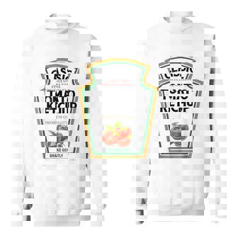 Red Ketchup Diy Halloween Costume Matching Group Mustard Sweatshirt | Mazezy