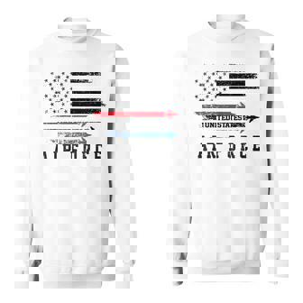 Red White Blue Air Force Flyover Proud American Independence Sweatshirt - Monsterry