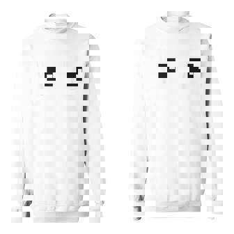Retro Arcade Game Ghost Eyes Halloween Group Costume Sweatshirt | Mazezy