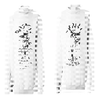 Retro Cool Bondi Beach Australia Vintage Palm Tree Novelty Sweatshirt Unisex | Mazezy