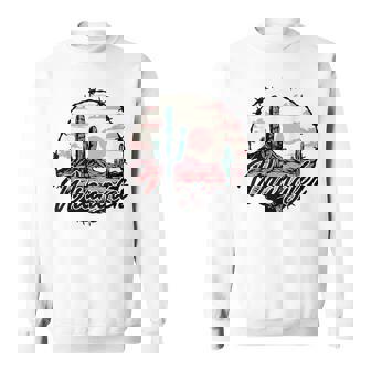 Retro Western Wrangler Cowgir Pink Desert Sweatshirt | Seseable FR