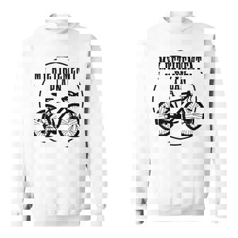 Road Bike My Retirement Plan Bicycle Cycling Cyclist Sweatshirt Unisex | Mazezy