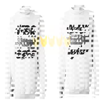 We Rock Together Hands Music Lover Unity Diversity Inclusion Sweatshirt | Seseable CA