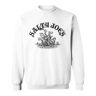Salty Joe's Octopus Attack Logo Surf Shop Graphic Sweatshirt - Thegiftio UK