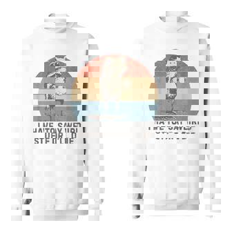 I Have To Say Weird Stuff Or I'll Die Humor Frog Meme Retro Sweatshirt | Mazezy