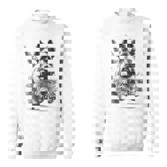 Scottish Terrier Dog Scottie Running Sweatshirt - Monsterry