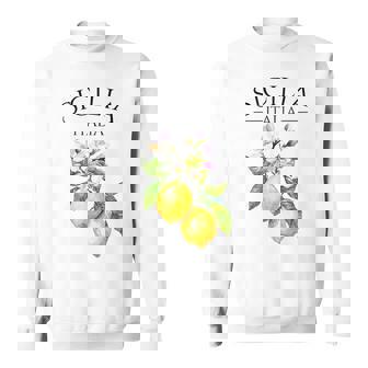 Sicilia Italian Souvenir Italy Lemons Sweatshirt | Mazezy